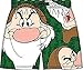 Disney Grumpy All Over Grumpy Print Green Mens Boxer Brief Shorts