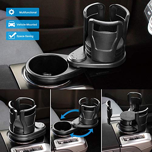 2 in 1 Car Cup Holder Expander Adapter, Universal Dual Cup Mount