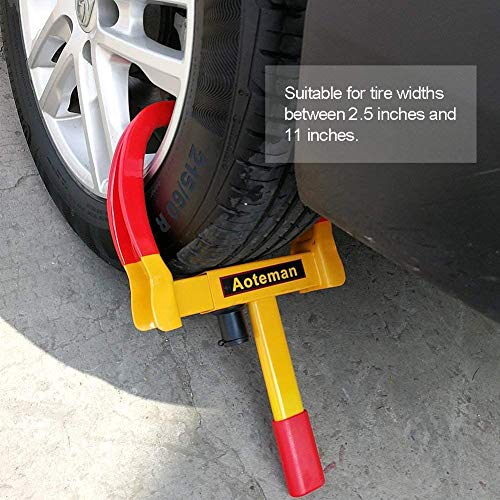 Trailer Wheel Lock Boot 2 Pcs Car Tire Boot Lock Adjustable Boat