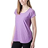 Tuff Ladies' Active Keyhole Tee, Variety (XL, Pansy Purple)