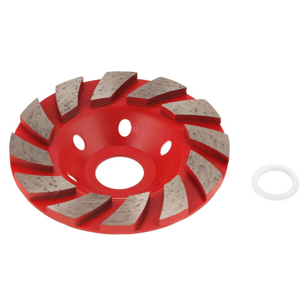 100mm Diamond Segment Grinding Wheel Cup Sanding Disc for Masonry Stone Concrete Ceramic Polishing（red）