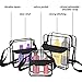 BAGAIL Clear Purse NFL &PGA Approved Cross-Body Shoulder Messenger Bag w Adjustable Strap