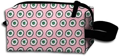 Small Travel Toiletry Bag Travel Kit Round Eyes Paint Cosmetic Bag Household Storage Pack