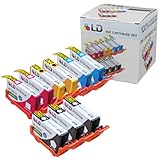 LD Â© Remanufactured Bulk Set of 9 Replacement Ink Cartridges for Hewlett Packard (HP 564XL) – Shows Accurate Ink Levels, Office Central