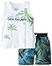 Calvin Klein Baby-Boys Infant White Tank Top with Microfiber Shorts