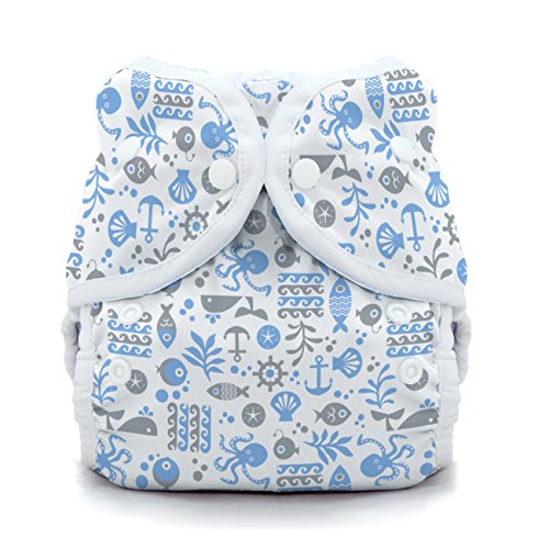 Thirsties Duo Wrap Cloth Diaper Cover - Ocean Life - Size 1 - Snap