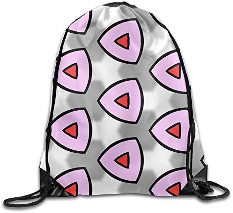 Jimres Geometric Abstraction Drawstring Bags Portable Backpack Pocket Bag Travel Sport Gym Bag Yoga Runner Daypack