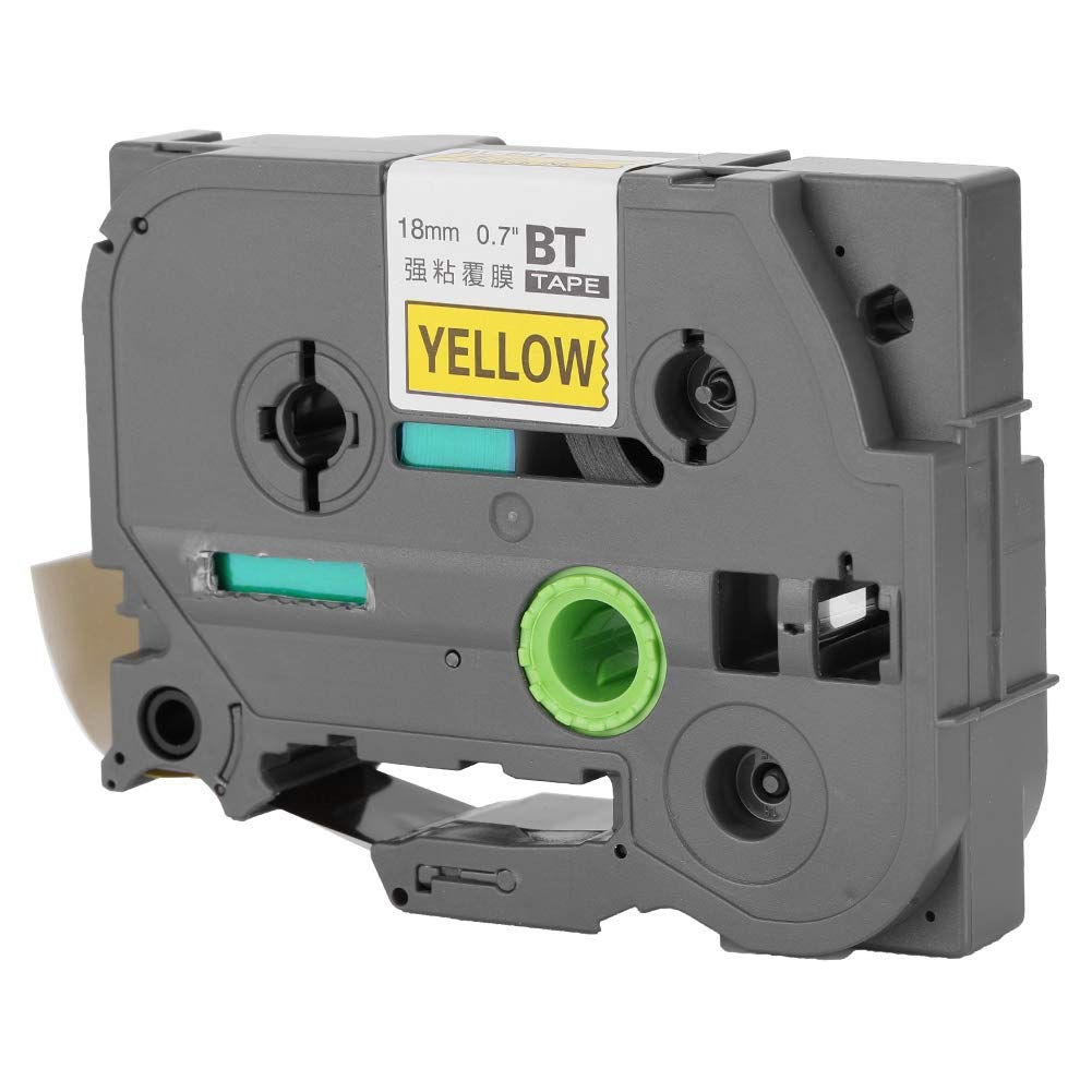 ASHATA Labeling Tape for Brother Label Machine,Black on Yellow,Label Ribbon 18mm 8mTZe-641 Label Tape for Brother TZe-641,Label Tape Replacement for Brother Label Tape TZe-641