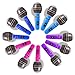 Novelty Place 12-Piece Inflatable Microphones - Assorted Colors, Giant Blow-Up Rock Star Microphones for 80s, 90s Musical Concert Party Favors (10 Inches)