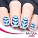 Whats Up Nails - Chevron Vinyl Tape Stencils for Nail Art Design (1 Sheet, 90 Strips)