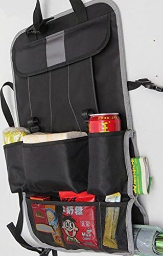 CarClean Car Seat Back Organizer - Baby Backseat Organizer - Multi-Pocket Travel Storage Bag for Baby Travel Accessories, Kids Toy Storage, Back Seat Protector/Kick Mat (BO-004)
