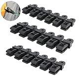 Genenic Clamp Tarp Clips,Black Camping Tent Clamp Clips Jaw Snaps Tent Tighten Lock Grip for Outdoors,Garden（18 pack）