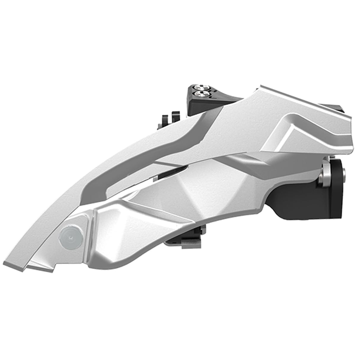 SunRace M924 Dual Pull 9-Speed Triple Front Derailleur, Silver