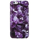 iPhone 6 Case, iPhone 6s Case,VIVIBIN Cute Purple Diamonds for Men Women Girls Clear Bumper Best Protective Soft Silicone Rubber Matte TPU Cover Slim Fit Phone Case for iPhone 6/iPhone 6s