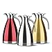 HOMKO Insulated Coffee Carafe - 68 oz Stainless Steel Thermal Carafe Coffee / 12 cup Thermal Pitcher / 12 Hour Heat Retention (Silver)