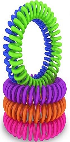 REPEL Mosquito Bites Bracelets - DEET-FREE- ALL NATURAL Extra Protection Bands - One Size Fits All - Kids and Adults - 4 Pack