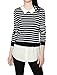 Allegra K Woman Striped Point Collar Long Sleeves Layered Tunic Shirt