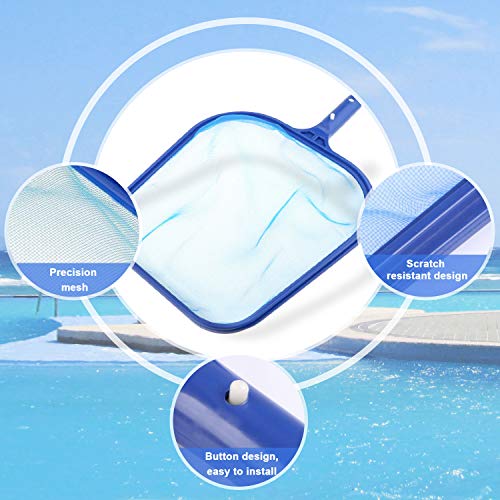 Homga Fine Mesh Pool Net, Professional Pool Skimmer, Swimming Pool Leaf Net for Cleaning Pool Rake Pool Cleaning Supplies (Pole is not Included)