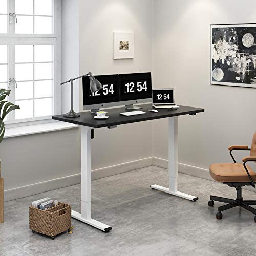 Flexispot EC1 60" Large Height Adjustable Desk Electric Sit Stand up Desk Home Office Table