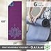 Gaiam Yoga Mat Premium Print Reversible Extra Thick Non Slip Exercise & Fitness Mat for All Types of Yoga, Pilates & Floor Workouts, Purple Lotus, 6mmthumb 4