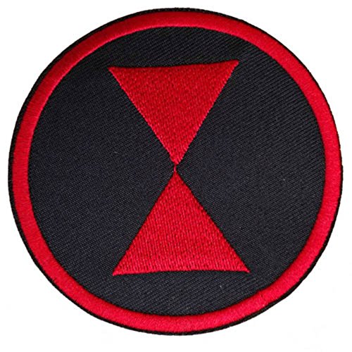 Avengers Black Widow Logo Movie 3" Embroidered Iron On or Sew On Patch with Gift Bag
