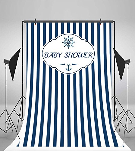 売れ筋商品 写真 ハッピーバースデー 壁紙 ラダー アンカー ボヤージ ストライプ ブランク ウェルカムパーティー ポスター 招待状 背景 ベビーシャワー カートゥーン 写真背景 6 5x10フィート Leyiyi ポートレート B07g251g4d スタジオ小道具 ビニール バックペーパー 背景