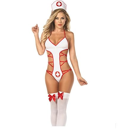 Krankenschwester Kostüm Sexy Damen ,Shawa Frauen Lingerie Dessous-Sets Babydolls Bondage Pflegeuniformen Nurse Uniforms Versu