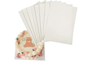 DVECUE Wafer Paper for Edible Ink Printers Glutinous Rice Paper for Cake Decoration 8.2" x 11.6" White