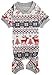 Xmas Grey Reindeer Clothes Cotton Pet Dog Christmas Pajamas Jumpshit X-Large 22