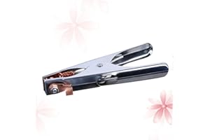 Angoily Welding Ground Clamp Chrome Plated Welding Holder Earth Clip for Reliable Welder Tool Use in