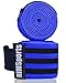 RIMSports Knee B&s Weight Lifting With Velcro - Best Knee Straps Weightlifting - Premium Leg Wraps Weightlifting , Gym Workout & Fitness For Men & Women- 80