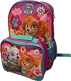 Paw Patrol Skye and Everest Large Backpack with Lunchbox