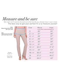 Rekucci Ease In To Comfort pantalones rectos con cintura alta para dama
