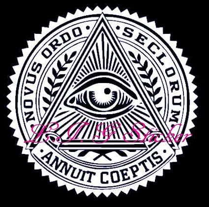 Amazon Co Jp カッティング ステッカー イルミナティ タトゥー シール デカール 自動車 バイク スーツケース 給油口 痛車 フリーメイソン 秘密結社 ホビー 通販