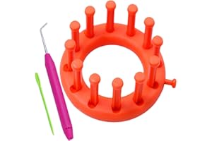 Coopay Flower Knitting Loom Kit Weaving Loom Set, Creativity Circular Knitting Loom for Kids, Durable & Safe, Small Round Loom Kit DIY Wool Yarn Flower Maker Weaver Tool Set for Knitting