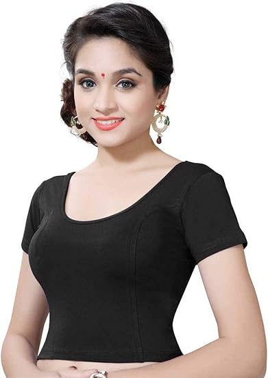 Women's Cotton Lycra Stretchable Readymade Blouse