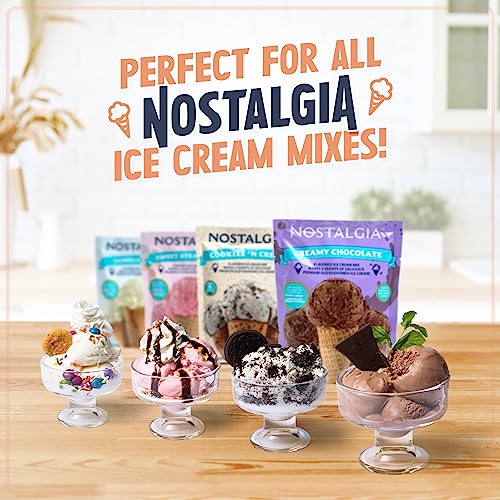 Nostalgia Electric Ice Cream Maker Old Fashioned Soft Serve Ice Cream