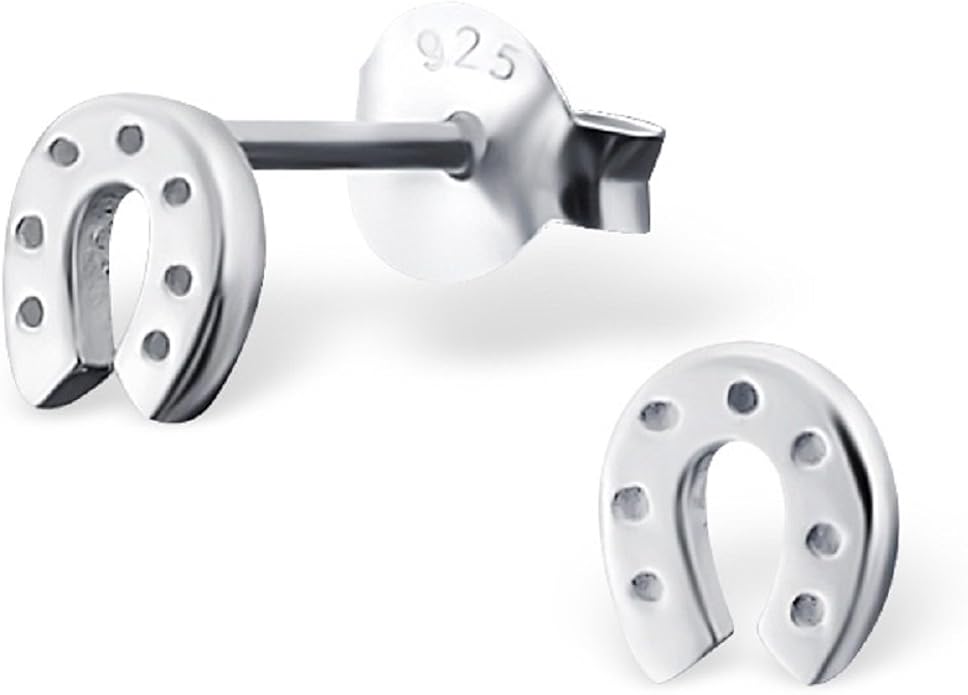 ICYROSE 925 Sterling Silver Horseshoe Stud Earrings 18676