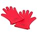 X-Chef Silicone Oven Gloves, Heat Resistant Silicone Oven Mitts, Kitchen Cooking Gloves with Cotton Lining, Silicone Gloves for BBQ Baking Grilling, Dishwasher Safe