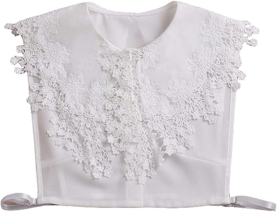 Amazon Ymgot 花レース 付け襟 レディース つけ襟 トップス レイヤード 重ね着風 華やか 可愛い シャツ ブラウス 通販