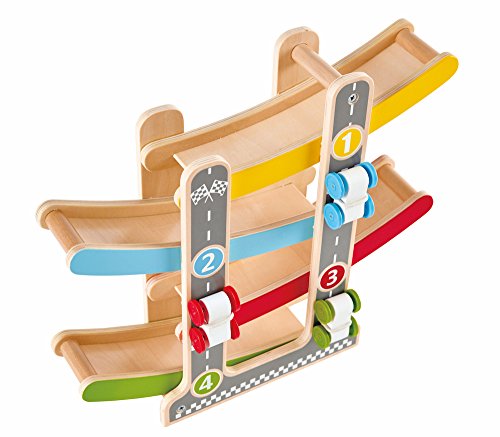 Hape Fast Flip Kid's Wooden Racetrack Toy
