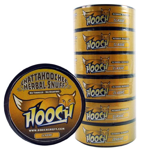 6)Six Chattahoochee Hooch Herbal Snuff Cans Dominican Republic