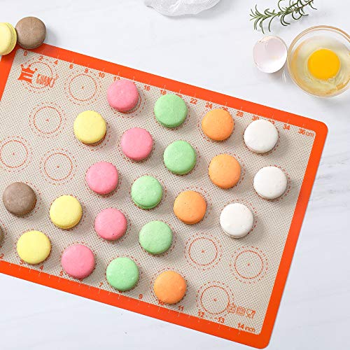 Silicone Baking Mat Set of 4, GUANCI Grade Food Baking mats NonStick