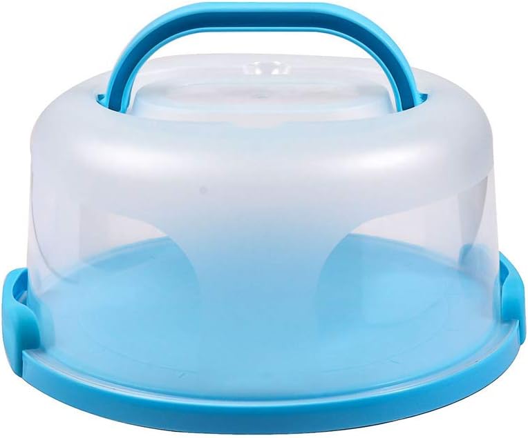 FEOOWV Plastic Small Cake Carrier Holder Cover Round
