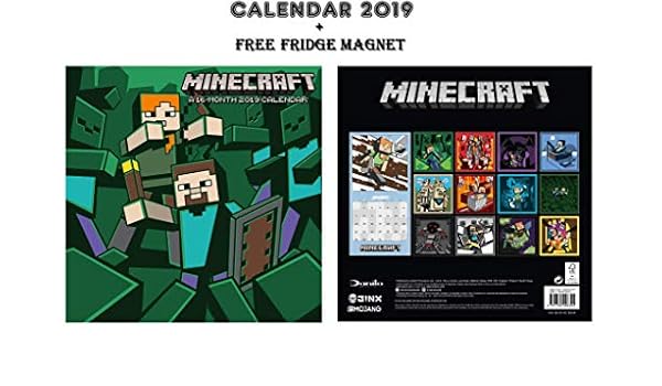 Minecraft - Calendario oficial 2019 + imán para nevera de ...