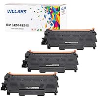 VicLabs Compatible E514dn E515dw E310dw Toner Replacement for Dell E515dw E515dn E514dw E310dw (Dell 593-BBKD PVTHG P7RMX)-High Yield Black 2,600 Pages, 3-Pack
