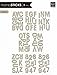 me & my BIG ideas mambiSTICKS Themed Stickers - The Happy Planner Scrapbooking Supplies - Upper Case Alphabet - Gold Glitter - Perfect for Scrapbooking & Paper Crafts - 8 Sheets