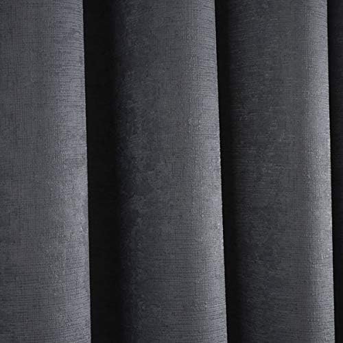 - Strata - Par de Cortinas con Ojales - 117 cm de Ancho x 137 cm de Largo, Antracita — foto 3 de 5