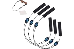 SIDELINX Adjustable Eyeglass Strap (3 Pack) - No Tail Sunglass Strap - Eyewear String Lanyard - With Bonus Cleaning Cloth - 3 Pack