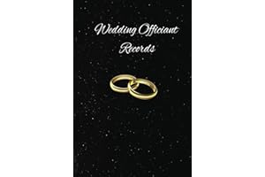 Wedding Officiant Records: Officiant Records Book